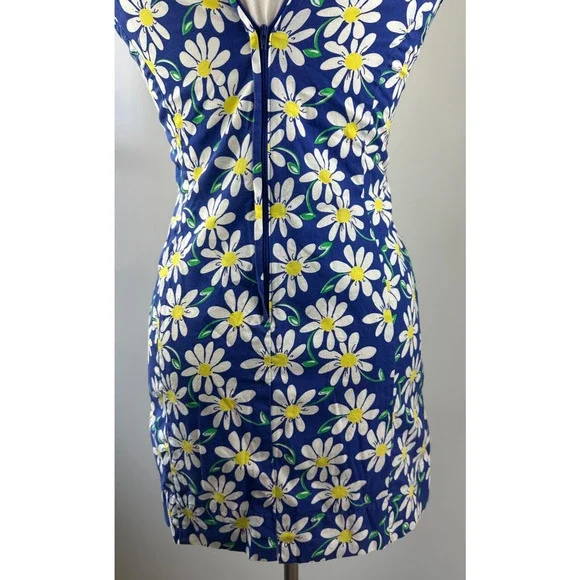 Lilly Pulitzer Floral Daisy Shift Dress Sleeveless Size 8 Vintage Y2k 90's 00's - Picture 4 of 16